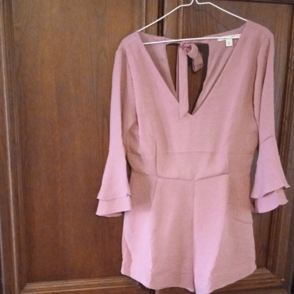 Miami Mauve 3/4 Bell Sleeve, Romper